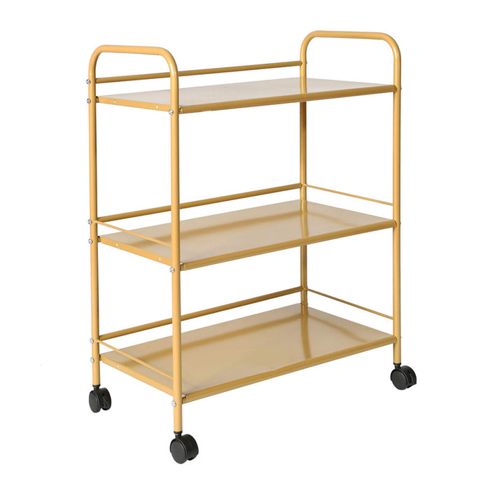 C-WELL 3-Tier Metal Rolling Kitchen & Dining Carts Furniture of metal
