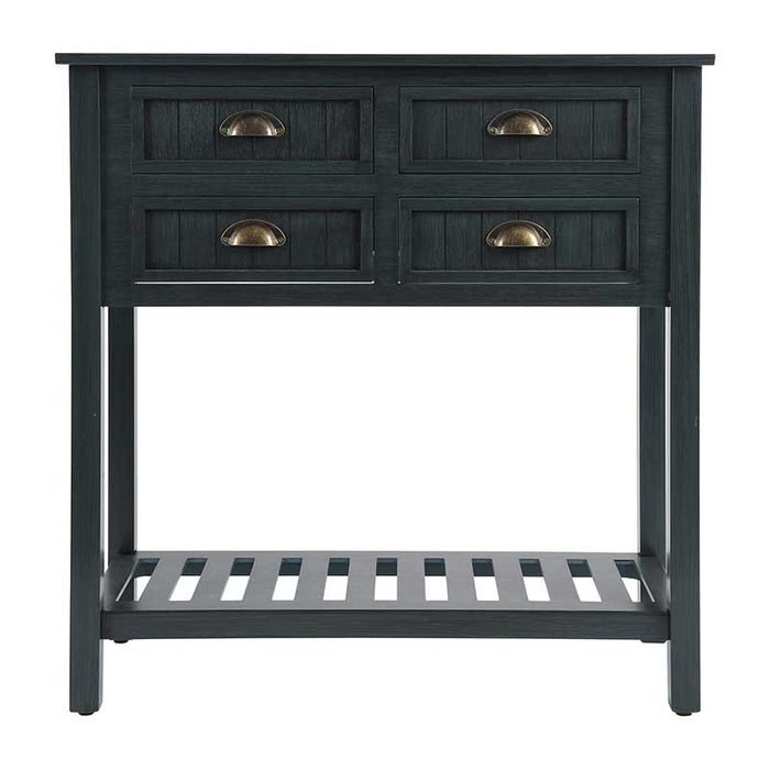 HOMEBI Vintage Console Table Sideboard Cabinet with Storage Drawers and Bottom Shelf