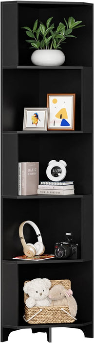 HOMEBI 5 Tier Corner Bookshelf
