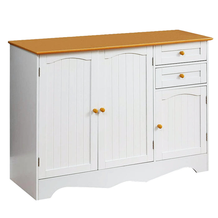 HOMEBI Kitchen Sideboard with 2 Drawers and 3 Cabinets