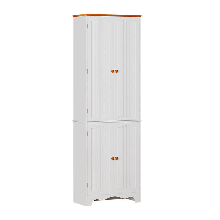 HOMEBI Kitchen Cabinet with Doors and Adjustable Shelves